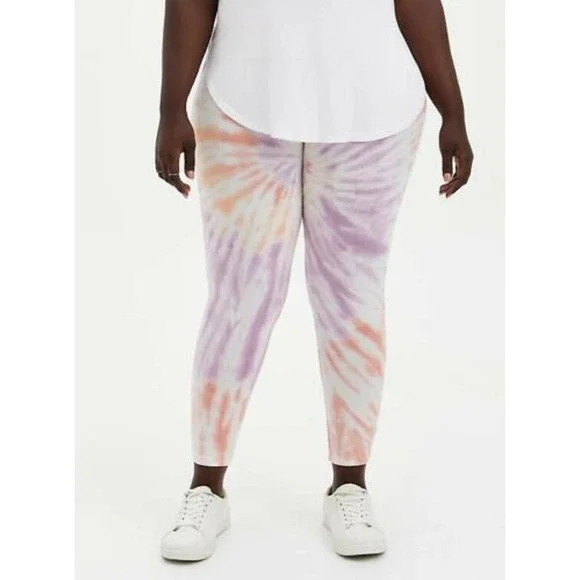 NWT Torrid Spiral Tie Dye Cropped Premium Leggings Pant Plus Size: 2X (18/20) - Picture 1 of 4